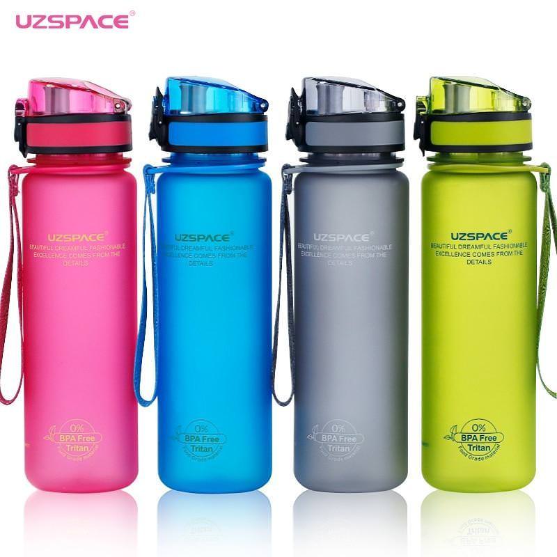 Uzspace Спортни бутилки за вода Tritan Материал за напитки Протеинов .