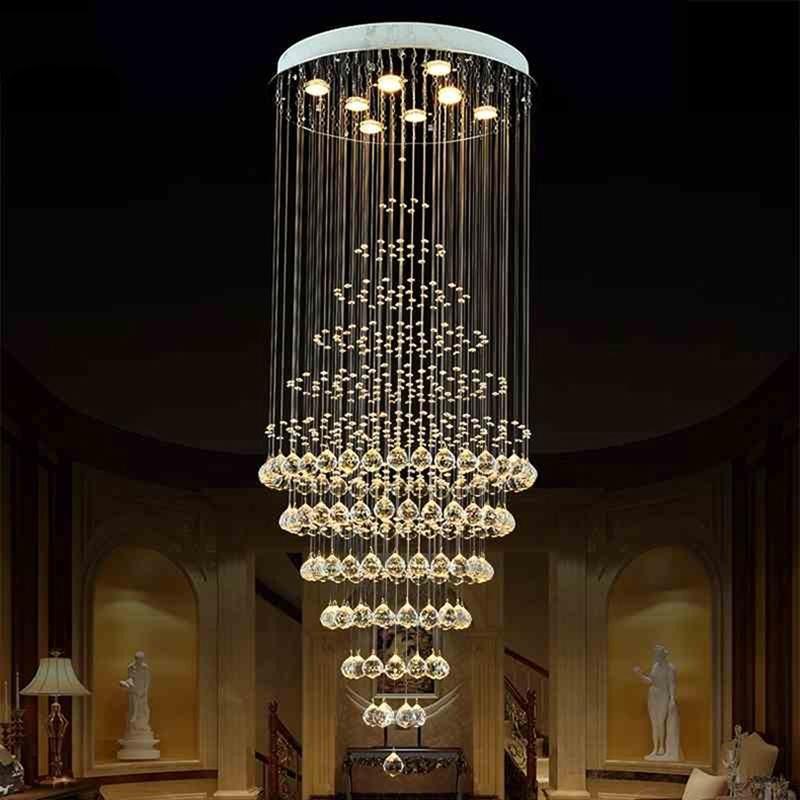 LED кръгли кристални полилеи Осветителни тела за осветителни тела за ...